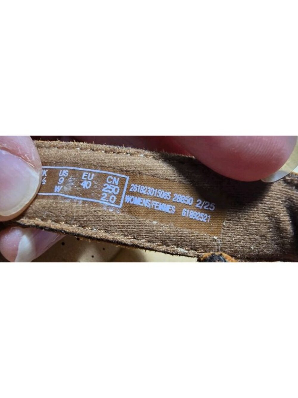 Clark's Size 9w Collection Elizabelle Bay Brown Leather Thong Sandels Adjustable - Picture 9 of 10